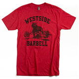 Westside Barbell Klassisches T-Shirt in Rot mit schwarzem Druck