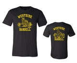 Westside Barbell Klassisches T-Shirt in schwarz Vorder- und Rückseite